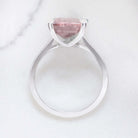 5.35ct WATERMELON TOURMALINE COCKTAIL RING EMERALD CUT PINK GREEN SOLITAIRE