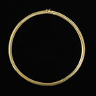 SOLID 14K YELLOW GOLD OMEGA CHAIN 41.5gm 18 INCH 6mm HERRINGBONE SNAKE NECKLACE
