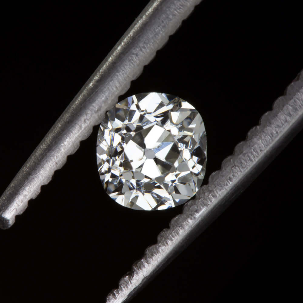 F-G SI1 OLD MINE CUT DIAMOND ANTIQUE NATURAL LOOSE VINTAGE ESTATE 1/2 CARAT .5ct