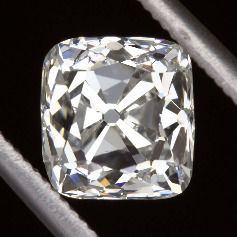CARAT GIA CERTIFIED I SI1 OLD MINE CUT DIAMOND ANTIQUE CUSHION