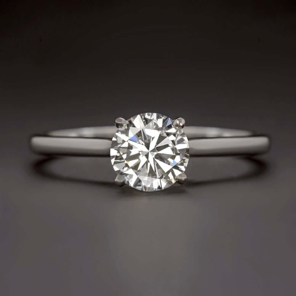 1 CARAT D-E SI1 NATURAL DIAMOND ENGAGEMENT RING ROUND CUT CLASSIC SOLITAIRE 1ct