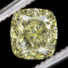 2 CARAT GIA CERTIFIED CUSHION CUT DIAMOND YELLOW VS2 LOOSE NATURAL ENGAGEMENT