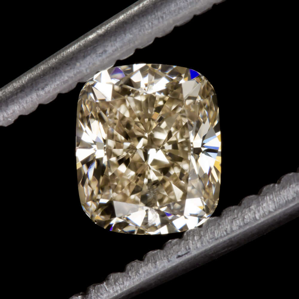 1 CARAT GIA CERTIFIED CUSHION CUT DIAMOND BROWN LOOSE NATURAL ENGAGEMENT 1ct