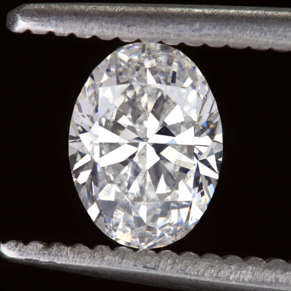 1 CARAT GIA CERTIFIED F SI2 OVAL CUT DIAMOND CLEAN NATURAL LOOSE COLORLESS 1ct