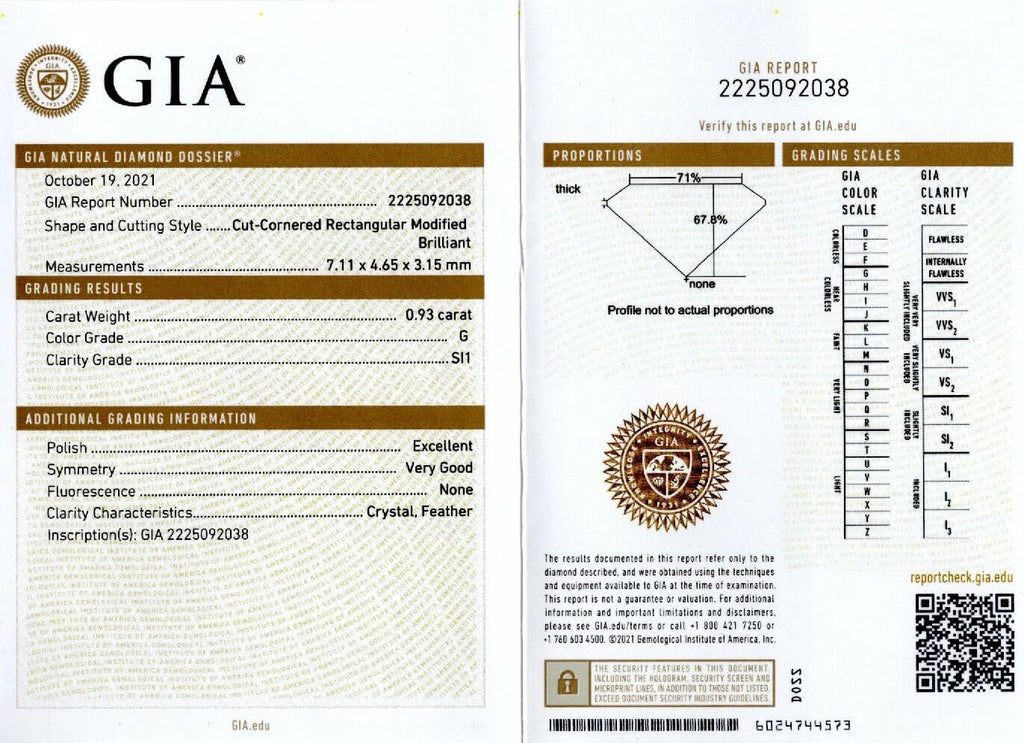 1.83ct GIA CERTIFIED F-G SI1-SI2 RADIANT CUT DIAMOND 7mm LONG STUD EARRINGS PAIR