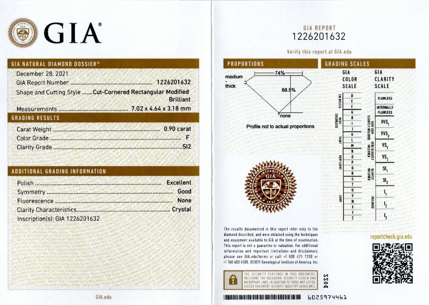 1.83ct GIA CERTIFIED F-G SI1-SI2 RADIANT CUT DIAMOND 7mm LONG STUD EARRINGS PAIR
