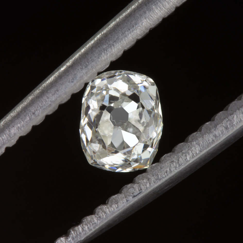 1/2ct ANTIQUE OLD MINE CUT DIAMOND H-I SI2 ELONGATED VINTAGE CUSHION BRILLIANT