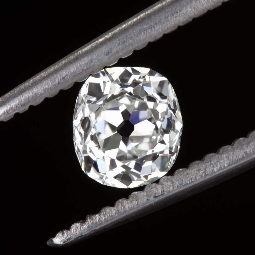 0.79ct ANTIQUE OLD MINE CUT DIAMOND GIA CERTIFIED G SI1 ESTATE CUSHION LOOSE
