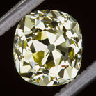 3ct GIA CERTIFIED FANCY INTENSE YELLOW VVS2 OLD MINE CUT DIAMOND VINTAGE ANTIQUE
