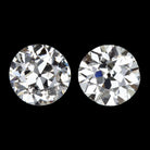 1.5ct G SI2 OLD EUROPEAN CUT DIAMOND STUD EARRINGS VINTAGE ANTIQUE ESTATE PAIR