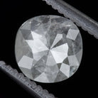 1.15ct ROSE CUT DIAMOND CUSHION SHAPE NATURAL GRAY RUSTIC SALT AND PEPPER LOOSE