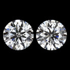 2ct DIAMOND STUD EARRINGS VERY GOOD CUT NATURAL ROUND BRILLIANT MATCHING PAIR