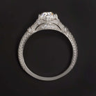 1 CARAT OLD MINE CUT F-G SI2 DIAMOND ENGAGEMENT RING VINTAGE ANTIQUE WHITE GOLD