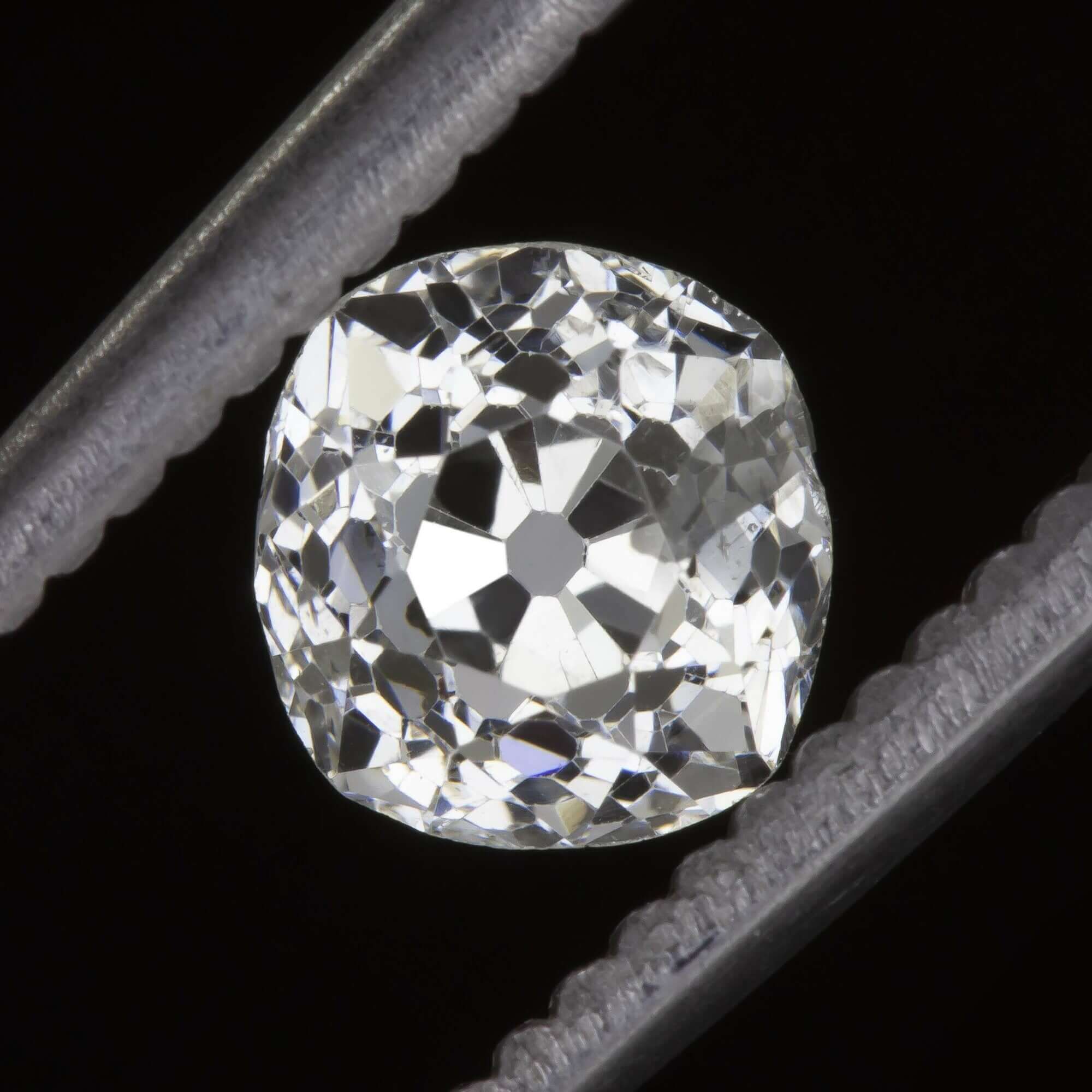 0.89ct ANTIQUE OLD MINE CUT DIAMOND VINTAGE CUSHION LOOSE ENGAGEMENT NATURAL