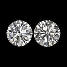 1 CARAT VERY GOOD CUT DIAMOND STUD EARRINGS ROUND BRILLIANT NATURAL PAIR 1ct