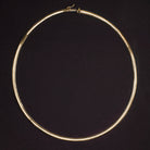 SOLID 14K YELLOW GOLD OMEGA CHAIN 17.1gm 16 INCH 4mm HERRINGBONE SNAKE NECKLACE