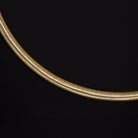 SOLID 14K YELLOW GOLD OMEGA CHAIN 17.1gm 16 INCH 4mm HERRINGBONE SNAKE NECKLACE