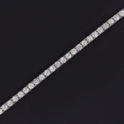 2 CARAT VERY GOOD CUT DIAMOND TENNIS BRACELET 14K WHITE GOLD ROUND BRILLIANT