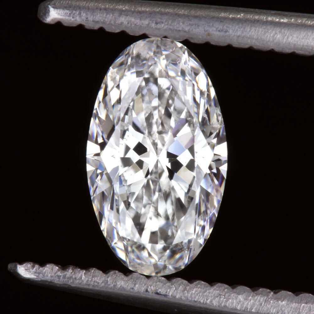 1 CARAT GIA CERTIFIED F SI2 OVAL SHAPE CUT DIAMOND COLORLESS LOOSE NATURAL 1ct