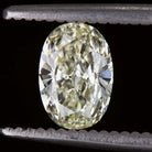 1 CARAT OVAL SHAPE CUT DIAMOND NATURAL LOOSE LIGHT YELLOW EARTH MINED 1ct 0.98ct