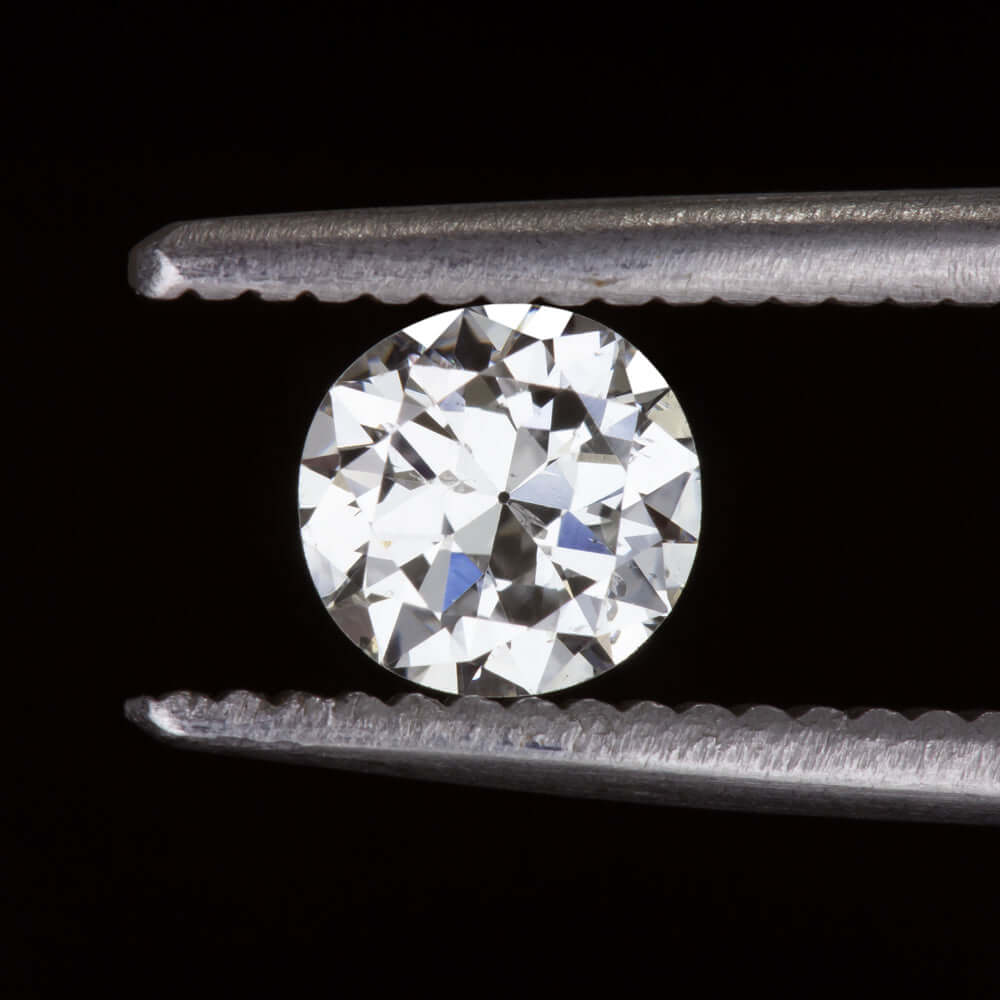 0.60ct F SI1-SI2 OLD TRANSITIONAL CUT DIAMOND VINTAGE LOOSE NATURAL COLORLESS