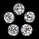 1 CARAT OLD EUROPEAN CUT DIAMOND 5 STONE LAYOUT PARCEL MATCHING VINTAGE ANTIQUE