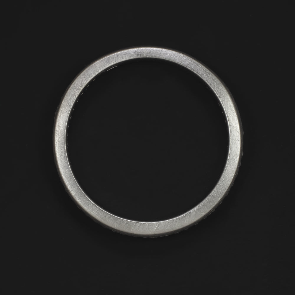 NATURAL DIAMOND 14K STACKING BAND WEDDING RING COCKTAIL WHITE GOLD MENS LADIES