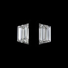 0.15c I VS1 TRAPEZOID CUT DIAMOND MATCHING PAIR LOOSE TAPERED BAGUETTE ACCENT