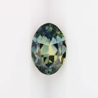 0.89ct BI COLOR SAPPHIRE UNIQUE PARTI GREEN BLUE TEAL OVAL CUT LOOSE NATURAL