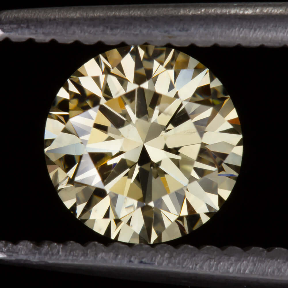 1.20c FANCY CHAMPAGNE DIAMOND EXCELLENT CUT ROUND BRILLIANT NATURAL LOOSE COGNAC