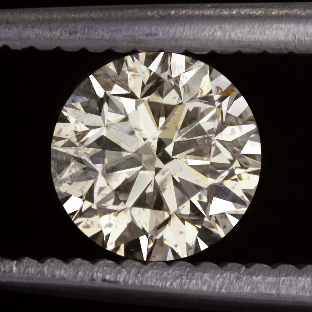 1.07ct LIGHT CHAMPAGNE DIAMOND EXCELLENT CUT ROUND BRILLIANT NATURAL LOOSE 1ct