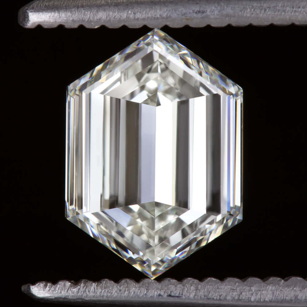 2 CARAT GIA CERTIFIED I VS2 DIAMOND HEXAGON SHAPE STEP DUCHESS CUT LOOSE NATURAL