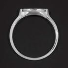 F VS2 DIAMOND ENGAGEMENT RING EAST WEST SOLITAIRE MARQUISE CUT WHITE GOLD 1/2ct