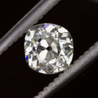 0.86ct OLD MINE CUT DIAMOND J SI LOOSE NATURAL VINTAGE ANTIQUE CUSHION BRILLIANT