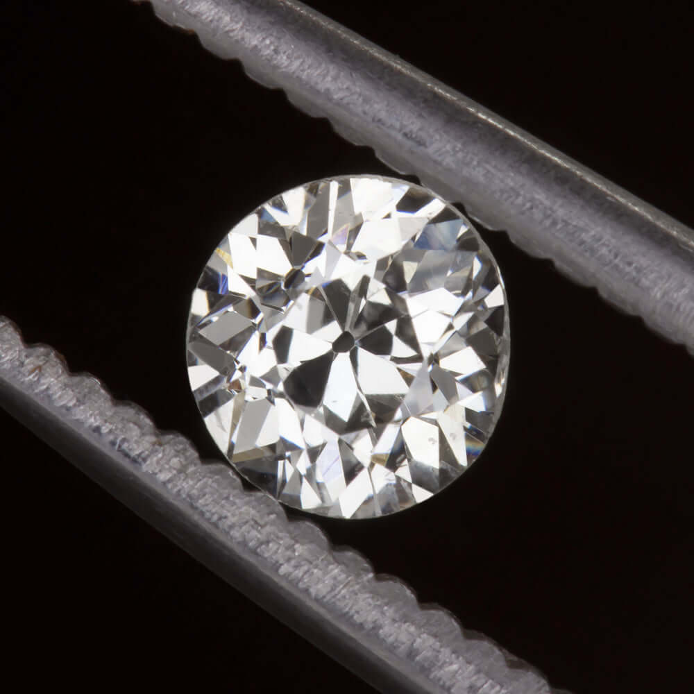 0.53ct OLD MINE CUT DIAMOND J-K SI1 ANTIQUE ESTATE NATURAL LOOSE CUSHION 1/2ct