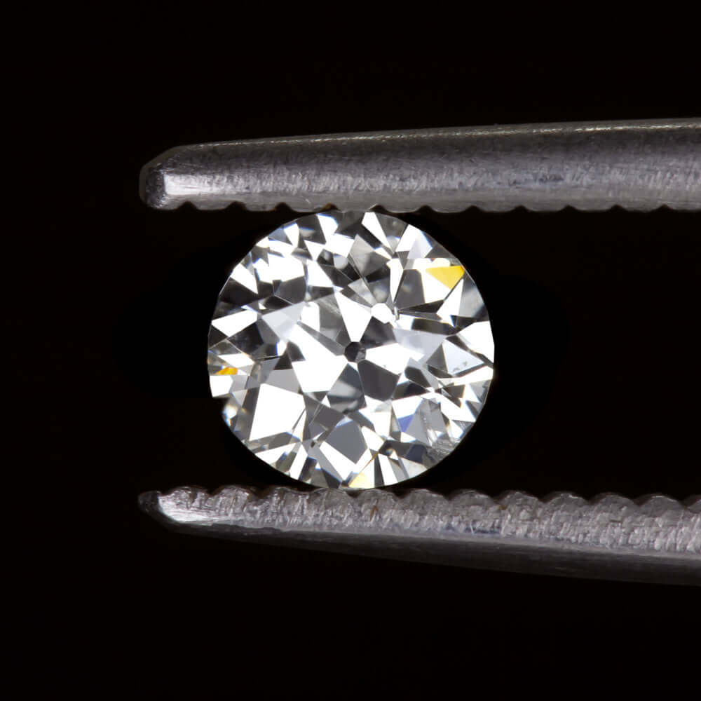 0.38ct G SI2 OLD EUROPEAN CUT DIAMOND VINTAGE NATURAL ESTATE LOOSE 1/3 CARAT