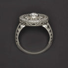 0.81ct CERTIFIED H VS2 OLD EUROPEAN CUT DIAMOND COCKTAIL RING VINTAGE STYLE
