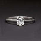 0.45ct H SI2 ROUND CUT DIAMOND ENGAGEMENT RING 18k WHITE GOLD CLASSIC SOLITAIRE