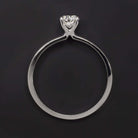 0.45ct H SI2 ROUND CUT DIAMOND ENGAGEMENT RING 18k WHITE GOLD CLASSIC SOLITAIRE