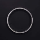 18 WHITE GOLD ETERNITY WEDDING RING BAND VINTAGE ORANGE BLOSSOM ENGRAVED CLASSIC