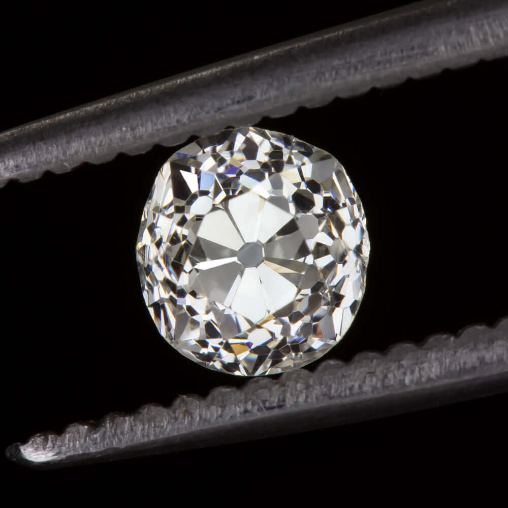 0.66ct GIA CERTIFIED J VS2 OLD EUROPEAN CUT DIAMOND VINTAGE ANTIQUE LOOSE 2/3ct