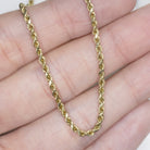 SOLID 14K YELLOW GOLD ROPE CHAIN 18in 2.25mm CLASSIC TWIST MENS LADIES NECKLACE