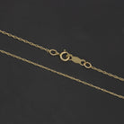 SOLID 14K YELLOW GOLD 18in CABLE CHAIN 0.3mm DAINTY CLASSIC LADIES NECKLACE THIN