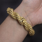 VINTAGE TIFFANY & CO 18k YELLOW GOLD ROPE BRACELET 68 gram 14.5mm 1960s 1970s