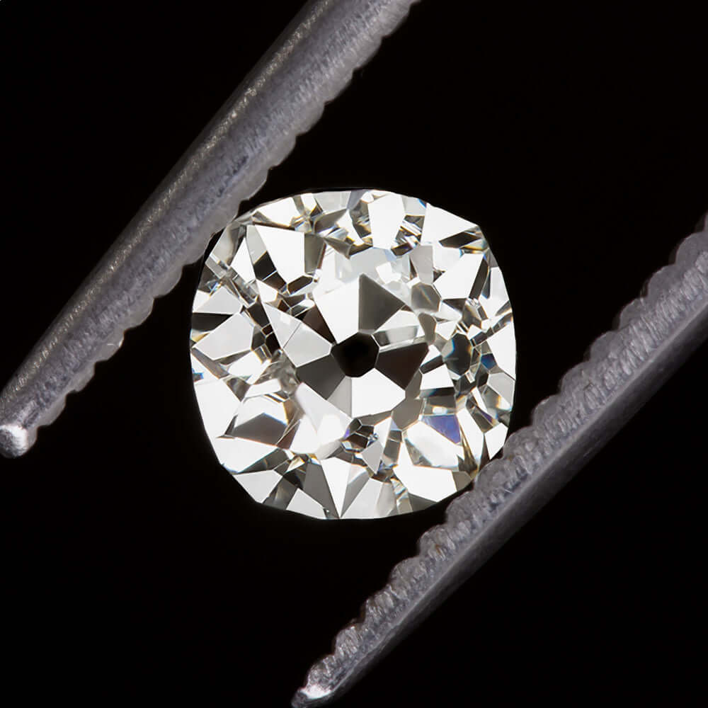 0.86ct CERTIFIED I VS2 OLD MINE CUT DIAMOND ANTIQUE NATURAL LOOSE ESTATE 1900s