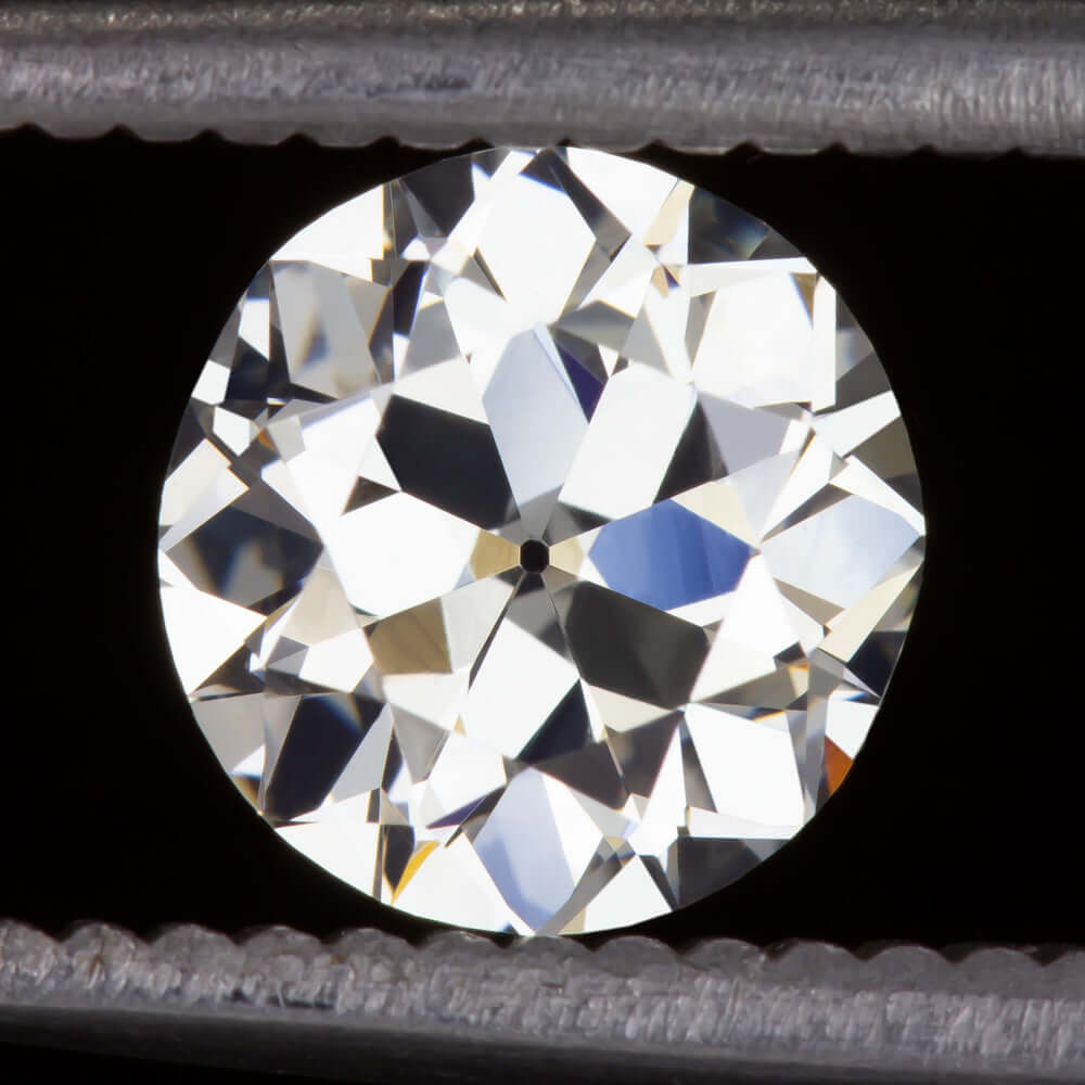 1.24ct CERTIFIED J VS2 OLD EUROPEAN CUT DIAMOND ANTIQUE VINTAGE ESTATE LOOSE