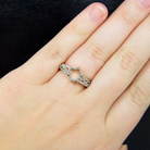 PLATINUM VINTAGE ENGAGEMENT RING SETTING ROUND SEMI-MOUNT EDWARDIAN FILIGREE 8MM