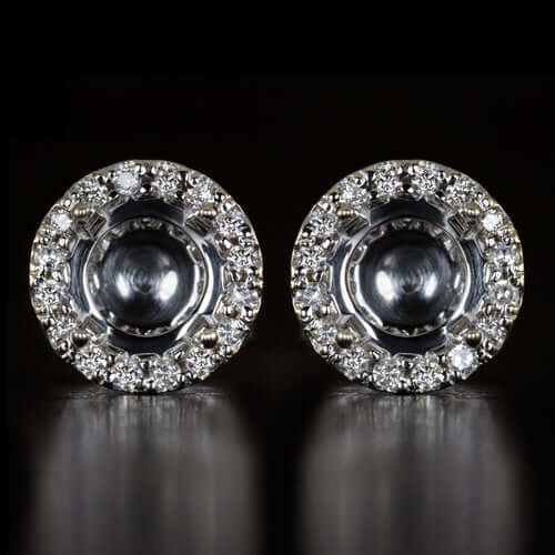 Diamond stud earring mounts Clearance