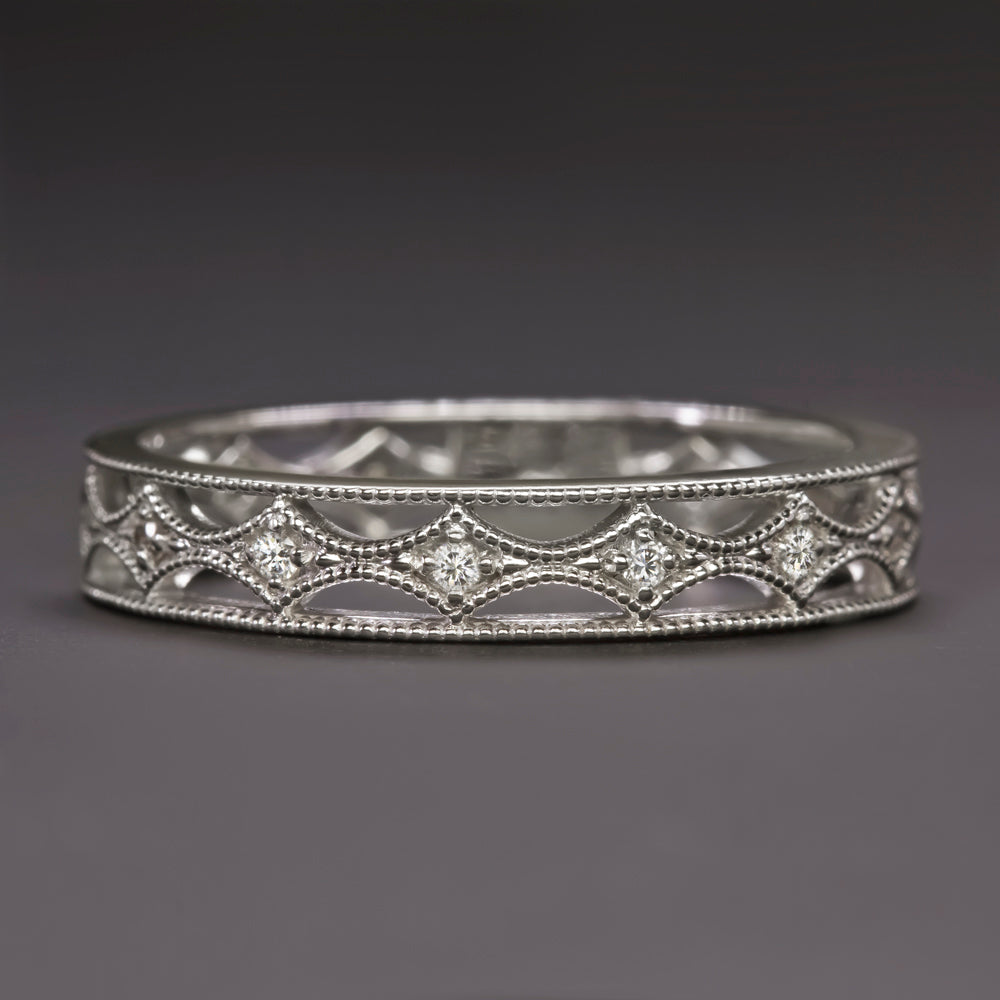 Vintage diamond band rings Clearance