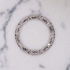 1ct BLUE SAPPHIRE BAND DIAMOND VINTAGE RING ETERNITY BAGUETTE WEDDING COCKTAIL